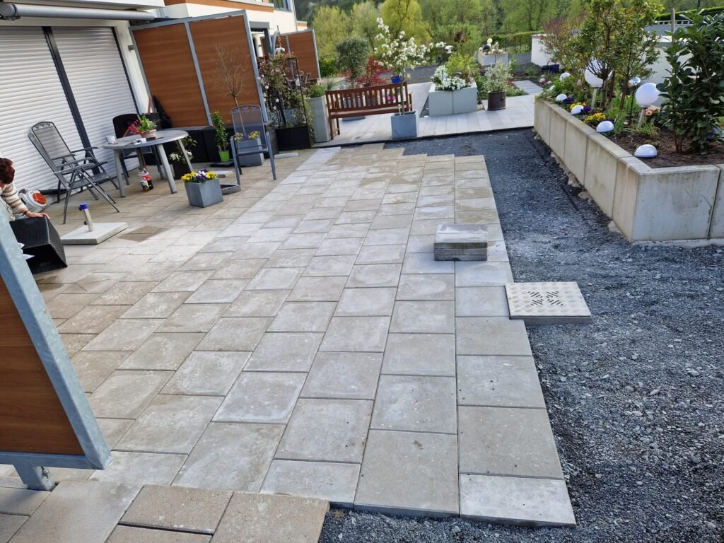 Terrassen aus Pflastersteinen Fürth